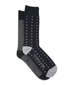 Мужские черные хлопковые носки Victorio & Lucchino, чёрный