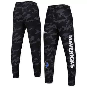 Мужские черные/камуфляжные джоггеры в тон Dallas Mavericks New Era