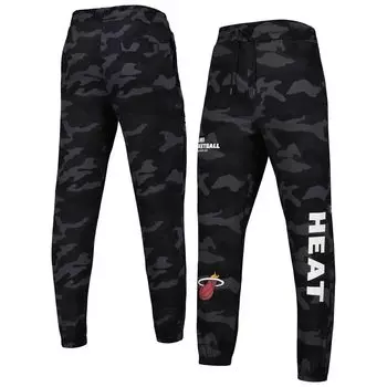 Мужские черные/камуфляжные джоггеры в тон Miami Heat New Era