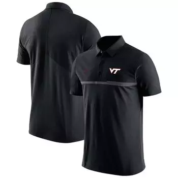 Мужские черные кеды Virginia Tech Hokies 2023 Coach Performance Polo Nike