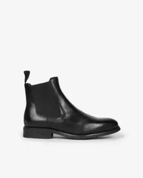 Мужские черные кожаные ботинки Scalpers, черный