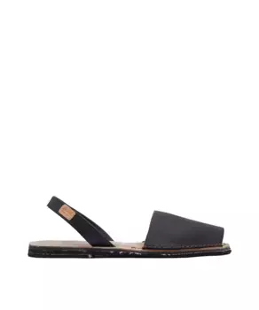 Мужские черные кожаные сандалии Menorquina CASTELL MENORCA, черный