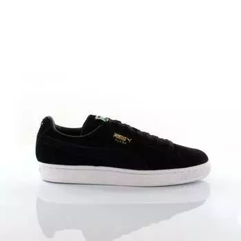 Мужские черные кроссовки Suede classic+ Puma, черный