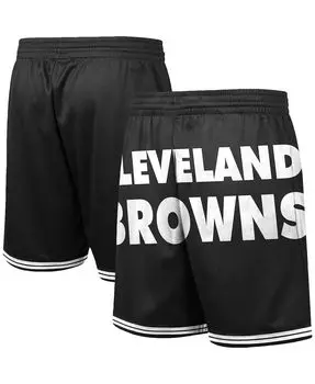 Мужские черные модные шорты cleveland browns big face 3.0 Mitchell &amp; Ness, черный