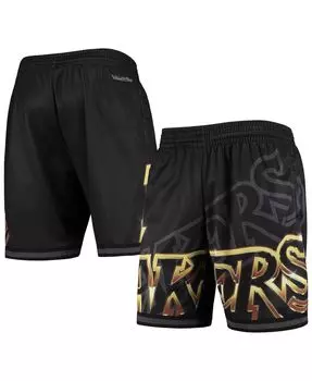 Мужские черные модные шорты los angeles lakers big face 4.0 Mitchell &amp; Ness, черный