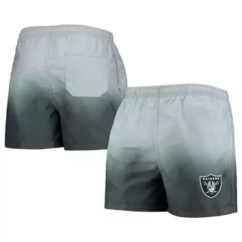 Мужские черные шорты для плавания FOCO Las Vegas Raiders Dip-Dye