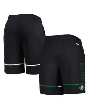 Мужские черные шорты для тренинга new york jets combine authentic rusher New Era, черный