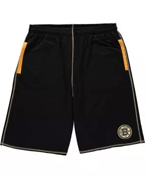 Мужские черные шорты из ткани френч терри boston bruins big and tall Profile, черный