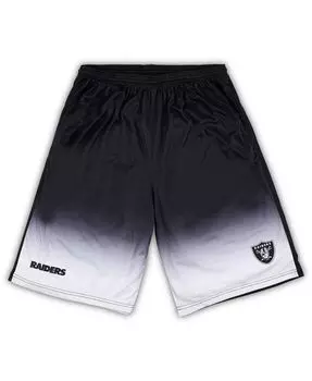 Мужские черные шорты las vegas raiders big and tall с эффектом выцветания Profile, черный