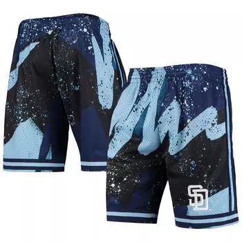 Мужские черные шорты Mitchell & Ness San Diego Padres Hyper Hoops