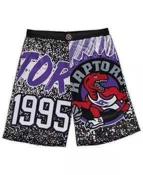 Мужские черные шорты toronto raptors big and tall hardwood classics jumbotron Mitchell &amp; Ness, черный