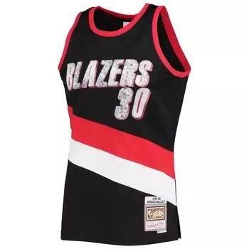 Мужские черные спортивные штаны Mitchell & Ness Rasheed Wallace Portland Trail Blazers 1999-00 Hardwood Classics 75th Anniversary Diamond Swingman Jersey