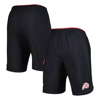 Мужские черные тканые шорты Utah Utes Under Armour