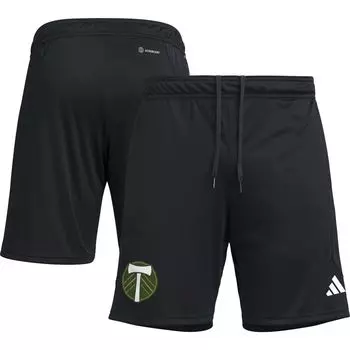 Мужские черные тренировочные шорты Portland Timbers 2023 AEROREADY On-Field adidas