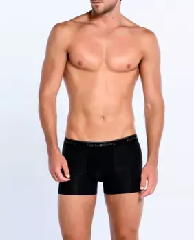 Мужские черные трикотажные боксерские шорты Punto Blanco, чёрный