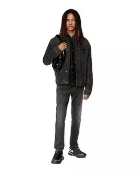 Мужские черные зауженные джинсы Diesel, черный
