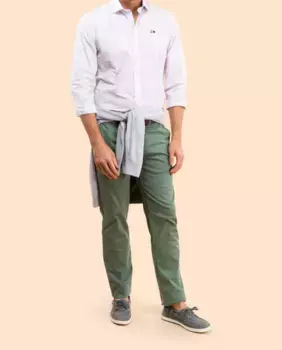 Мужские чиносы slim fit цвета хаки Scotta 1985, цвет Kaki