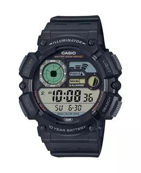 Мужские цифровые часы из черной смолы 50,1 мм, WS1500H-1AV Casio