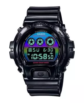 Мужские цифровые часы из черной смолы, 50 мм, DW6900RGB-1 G-Shock