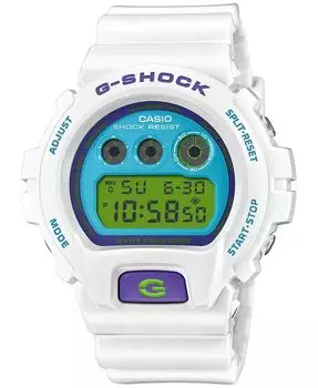 Мужские цифровые часы с белым полимерным ремешком, 50 мм, DW6900RCS-7 G-Shock, белый