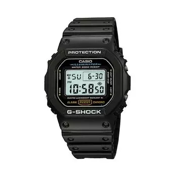 Мужские цифровые спортивные часы с хронографом G-Shock Illuminator — DW5600E-1V Casio
