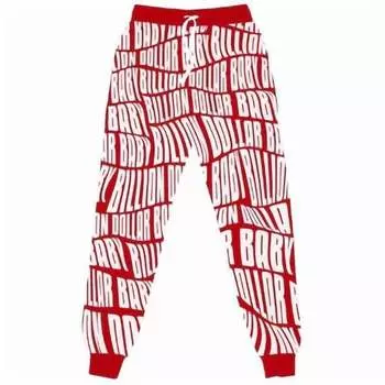 Мужские детские джоггеры с принтом по всей поверхности красного цвета Billion Dollar Baby