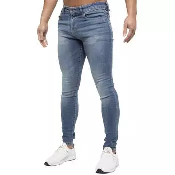 Мужские дизайнерские узкие эластичные джинсы скинни Eto, синий