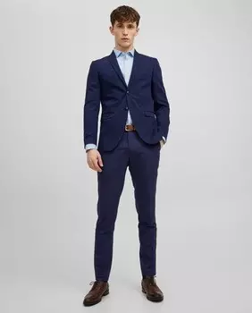 Мужские длинные брюки-чиносы Jack & Jones, темно-синий