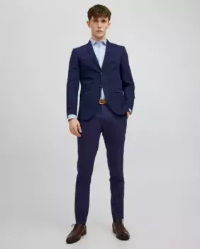 Мужские длинные брюки-чиносы Jack & Jones, темно-синий
