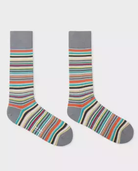 Мужские длинные хлопковые носки Paul Smith, мультиколор