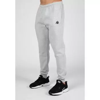 Мужские длинные спортивные брюки для фитнеса GORILLA WEAR Kennewick Grey