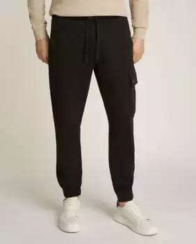 Мужские длинные спортивные брюки с логотипом Calvin Klein Jeans, черный