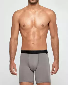 Мужские длинные трикотажные шорты-боксеры из лиоцелла Impetus, серый