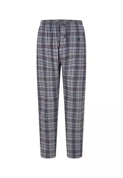 Мужские длинные зимние фланелевые серые пижамные штаны премиум-класса в клетку El Bho NOCTURNO, серый