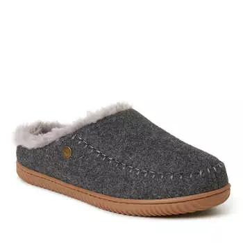 Мужские домашние и уличные тапочки Alpine от Dearfoams Bern, цвет Dark Heather Grey