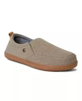 Мужские домашние тапочки Alpine by Men s Zurich с закрытой спиной Dearfoams, бежевый