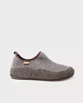 Мужские домашние тапочки из клетчатой ткани Toni Pons, коричневый