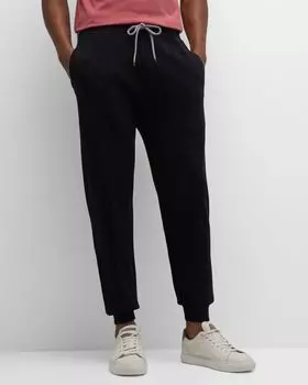 Мужские дорожные спортивные штаны на шнурке Brunello Cucinelli, цвет Black