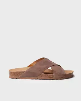 Мужские двубортные сандалии из кожи Toni Pons, коричневый