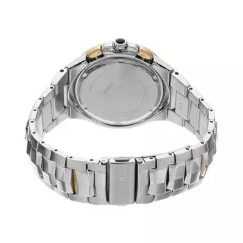 Мужские двухцветные часы Coutura с солнечным хронографом из нержавеющей стали - SSC376 Seiko