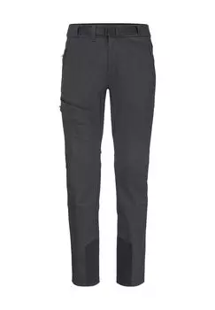 Мужские дышащие походные брюки Ziegspitz с крючками для ботинок Jack Wolfskin, цвет Phantom