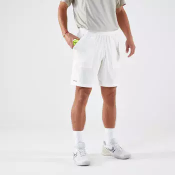 Мужские дышащие теннисные шорты сухие - белые Artengo