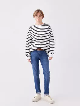 Мужские джинсовые брюки 750 Slim Fit LCW Jeans, среднее индиго родео