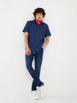 Мужские джинсовые брюки 750 Slim Fit LCW Jeans, темное родео