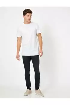 Мужские джинсовые брюки цвета индиго Koton, темно-синий