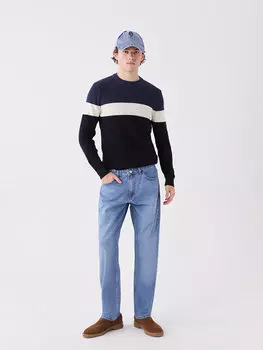 Мужские джинсовые брюки прямого кроя 700 LCW Casual, открытое индиго родео