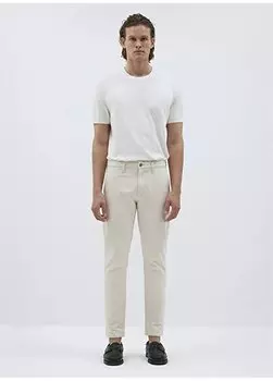 Мужские джинсовые брюки с зауженной талией и нормальной талией цвета экрю M0010302-87946_MILAN CHINO Ecru M Mavi, экрю