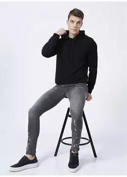 Мужские джинсовые брюки скинни антрацитового цвета I-EDPK120 Aeropostale, антрацитовый