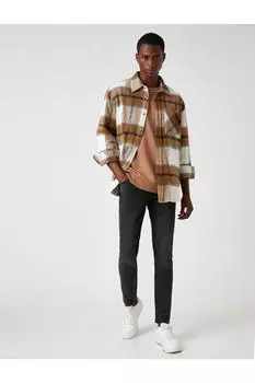 Мужские джинсовые брюки скинни - Koton, черный