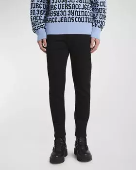 Мужские джинсовые брюки скинни Versace Jeans Couture, цвет Black Black